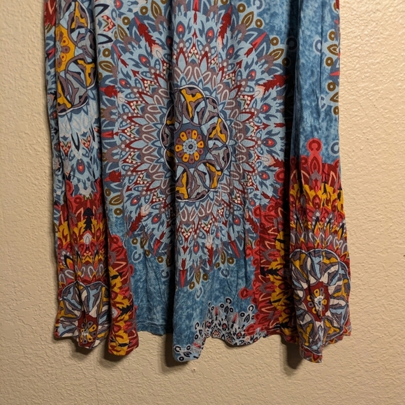 Bishuige Bohemian Sleeveless Dress with Mandala Print Size Medium Pre-owned - Picture 3 of 6